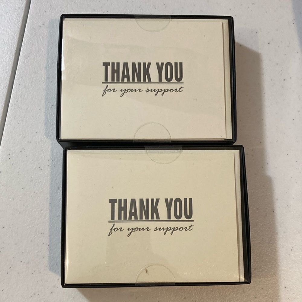 New‎ Factory Sealed 2 Boxes of 24 Carlton Cards Thank You Cards with Envelopes